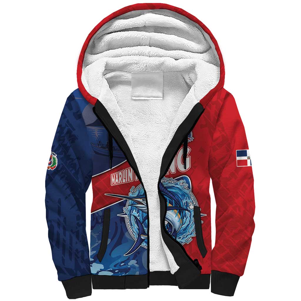 Afro-Dominicans Fishing Sherpa Hoodie Master Baiter - African Pride