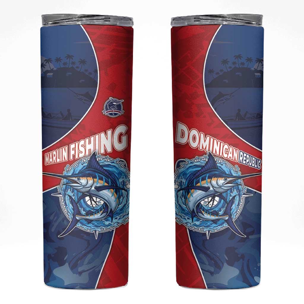 Afro-Dominicans Fishing Skinny Tumbler Master Baiter - African Pride