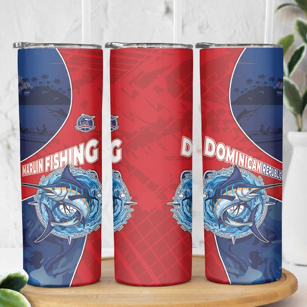 Afro-Dominicans Fishing Skinny Tumbler Master Baiter - African Pride