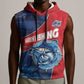 Afro-Dominicans Fishing Sleeveless Hoodie Master Baiter - African Pride