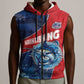 Afro-Dominicans Fishing Sleeveless Zip Hoodie Master Baiter - African Pride