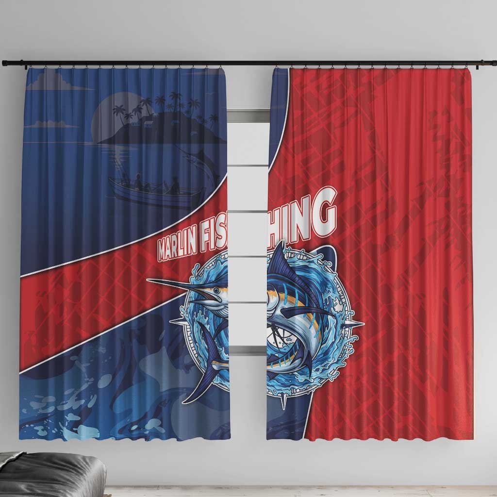 Afro-Dominicans Fishing Window Curtain Master Baiter - African Pride