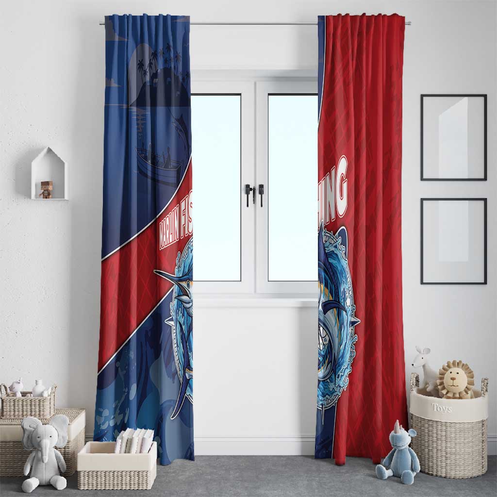 Afro-Dominicans Fishing Window Curtain Master Baiter - African Pride