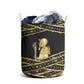 Egyptian God Ptah Laundry Basket Gold Mummy Wrap Hieroglyphics Patterns