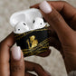 Egyptian God Ptah AirPods Case Gold Mummy Wrap Hieroglyphics Patterns