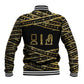 Egyptian God Ptah Baseball Jacket Gold Mummy Wrap Hieroglyphics Patterns