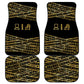 Egyptian God Ptah Car Mats Gold Mummy Wrap Hieroglyphics Patterns
