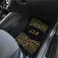 Egyptian God Ptah Car Mats Gold Mummy Wrap Hieroglyphics Patterns