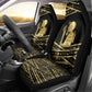 Egyptian God Ptah Car Seat Cover Gold Mummy Wrap Hieroglyphics Patterns