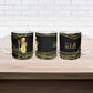 Egyptian God Ptah Ceramic Mug Gold Mummy Wrap Hieroglyphics Patterns