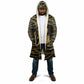Egyptian God Ptah Cloak Gold Mummy Wrap Hieroglyphics Patterns
