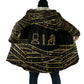 Egyptian God Ptah Cloak Gold Mummy Wrap Hieroglyphics Patterns