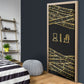 Egyptian God Ptah Door Cover Gold Mummy Wrap Hieroglyphics Patterns