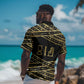 Egyptian God Ptah Hawaiian Shirt Gold Mummy Wrap Hieroglyphics Patterns