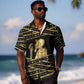 Egyptian God Ptah Hawaiian Shirt Gold Mummy Wrap Hieroglyphics Patterns DT05