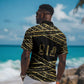 Egyptian God Ptah Hawaiian Shirt Gold Mummy Wrap Hieroglyphics Patterns DT05