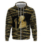 Egyptian God Ptah Hoodie Gold Mummy Wrap Hieroglyphics Patterns