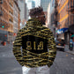 Egyptian God Ptah Hoodie Gold Mummy Wrap Hieroglyphics Patterns