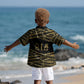Egyptian God Ptah Kid Hawaiian Shirt Gold Mummy Wrap Hieroglyphics Patterns DT05