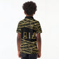Egyptian God Ptah Kid Polo Shirt Gold Mummy Wrap Hieroglyphics Patterns