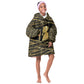 Egyptian God Ptah Kid Wearable Blanket Hoodie Gold Mummy Wrap Hieroglyphics Patterns