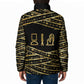 Egyptian God Ptah Padded Jacket Gold Mummy Wrap Hieroglyphics Patterns