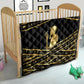 Egyptian God Ptah Quilt Gold Mummy Wrap Hieroglyphics Patterns