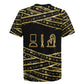 Egyptian God Ptah Rugby Jersey Gold Mummy Wrap Hieroglyphics Patterns