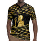 Egyptian God Ptah Rugby Jersey Gold Mummy Wrap Hieroglyphics Patterns