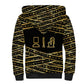 Egyptian God Ptah Sherpa Hoodie Gold Mummy Wrap Hieroglyphics Patterns