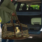 Egyptian God Ptah Travel Bag Gold Mummy Wrap Hieroglyphics Patterns