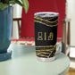 Egyptian God Ptah Tumbler Cup Gold Mummy Wrap Hieroglyphics Patterns