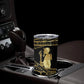 Egyptian God Ptah Tumbler Cup Gold Mummy Wrap Hieroglyphics Patterns