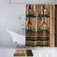 Egyptian God Ra Bathroom Set Ancient Mythology Solar Barque Falcon