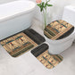 Egyptian God Ra Bathroom Set Ancient Mythology Solar Barque Falcon