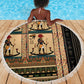 Egyptian God Ra Beach Blanket Ancient Mythology Solar Barque Falcon
