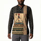 Egyptian God Ra Button Sweatshirt Ancient Mythology Solar Barque Falcon