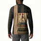 Egyptian God Ra Button Sweatshirt Ancient Mythology Solar Barque Falcon