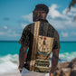 Egyptian God Ra Hawaiian Shirt Ancient Mythology Solar Barque Falcon