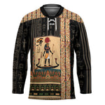 Egyptian God Ra Hockey Jersey Ancient Mythology Solar Barque Falcon