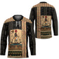 Egyptian God Ra Hockey Jersey Ancient Mythology Solar Barque Falcon