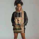 Egyptian God Ra Hoodie Dress Ancient Mythology Solar Barque Falcon