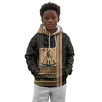 Egyptian God Ra Kid Hoodie Ancient Mythology Solar Barque Falcon