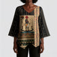 Egyptian God Ra Kimono Sleeve Blouse Ancient Mythology Solar Barque Falcon