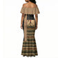 Egyptian God Ra Mermaid Dress Ancient Mythology Solar Barque Falcon
