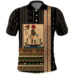 Egyptian God Ra Polo Shirt Ancient Mythology Solar Barque Falcon