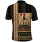 Egyptian God Ra Polo Shirt Ancient Mythology Solar Barque Falcon