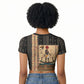 Egyptian God Ra Raglan Cropped T shirt Ancient Mythology Solar Barque Falcon