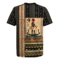 Egyptian God Ra Rugby Jersey Ancient Mythology Solar Barque Falcon