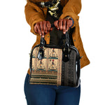 Egyptian God Ra Shoulder Handbag Ancient Mythology Solar Barque Falcon